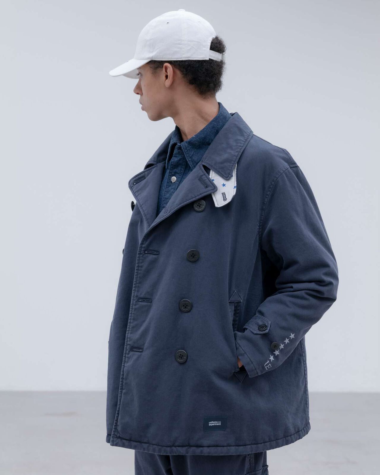 MILITARY PEA COAT,NAVY, large image number 8