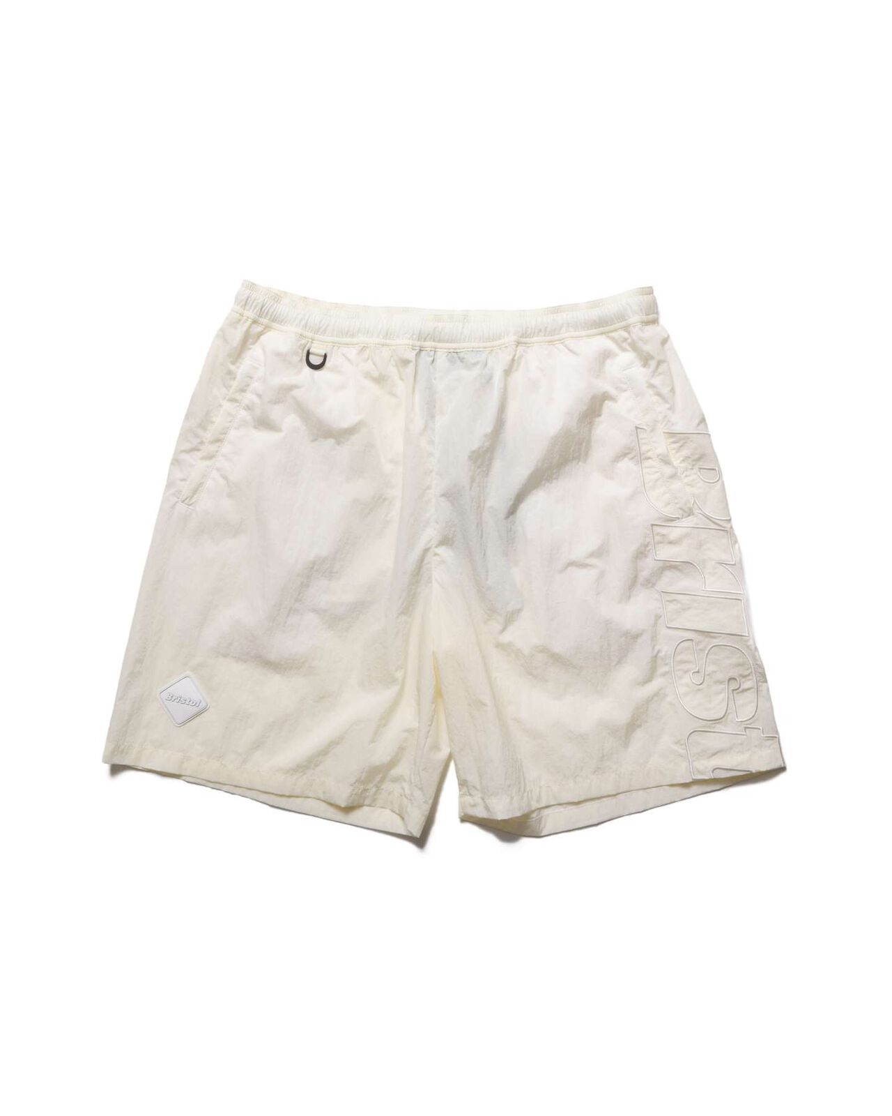 BIG LOGO NYLON EASY SHORTS,OFF WHITE, large image number 0
