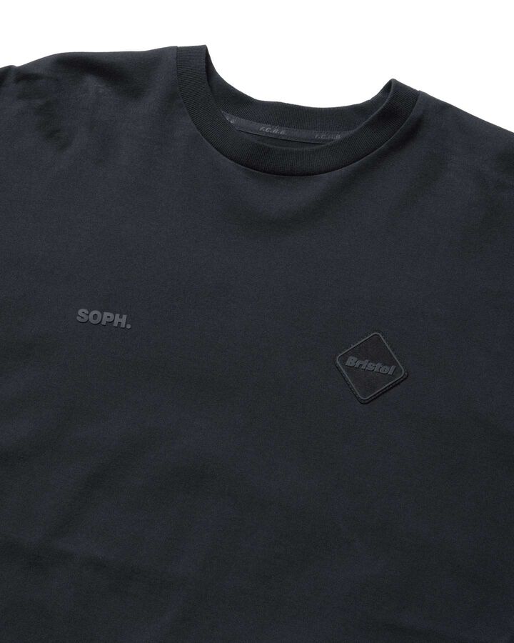 CUT-OFF LOGO L/S TEE,BLACK, medium image number 3