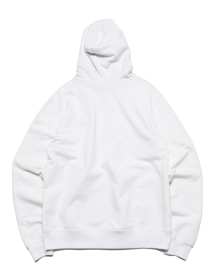 STAR PRINT CHECK LINING SWEAT HOODIE,WHITE, medium image number 1