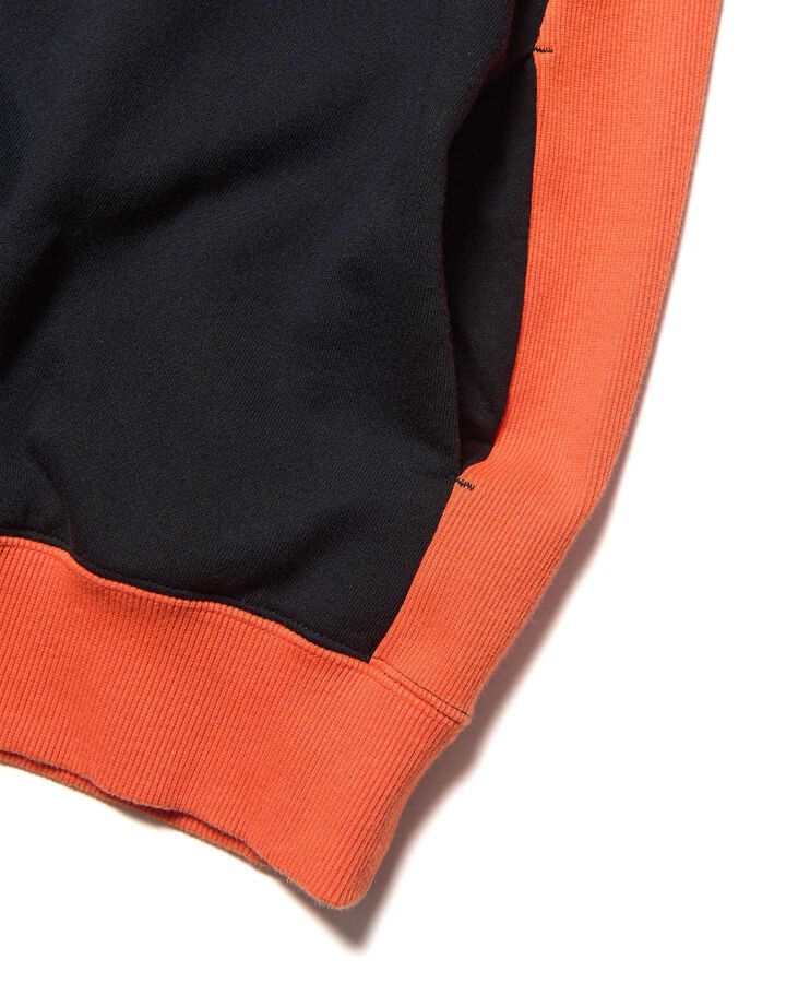 SIDE POCKET S/S CREWNECK SWEAT,BLACK, medium image number 2