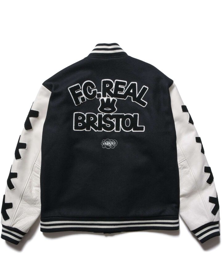 ERIC HAZE: VARSITY JACKET,BLACK, medium image number 1