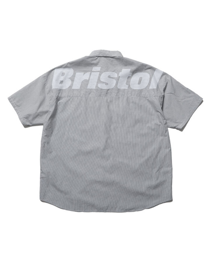 BIG LOGO S/S BAGGY SHIRT,BLACK STRIPE, medium image number 1