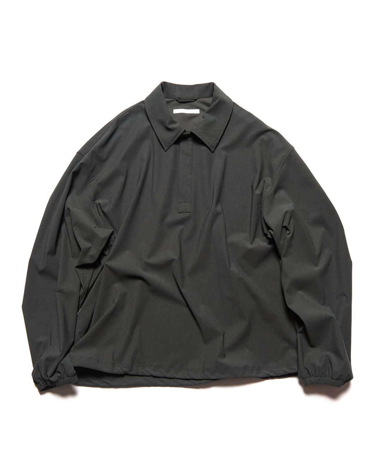 4-WAY STRETCH L/S POLO SHIRT,CHARCOAL GRAY, large image number 0