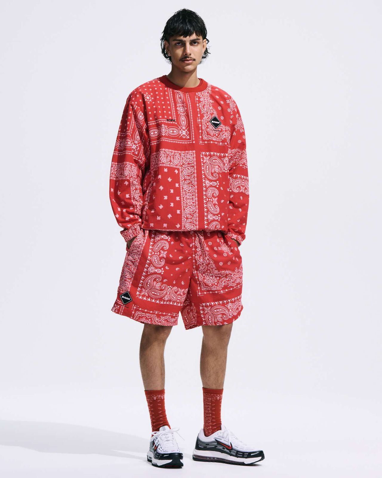 BANDANA NYLON PISTE,RED, large image number 8