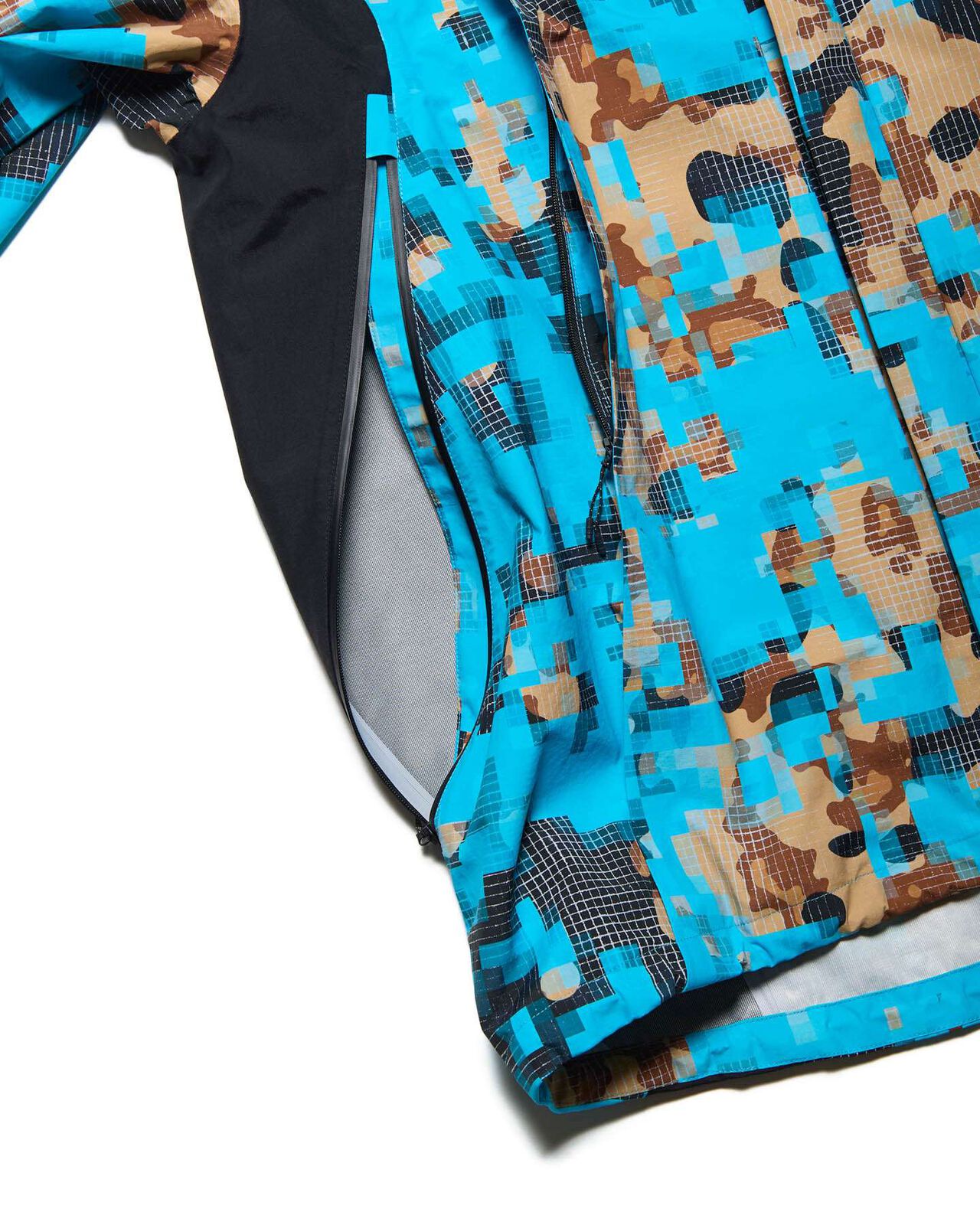 CAMOUFLAGE 3LAYER MOUNTAIN JACKET,BLUE, large image number 4