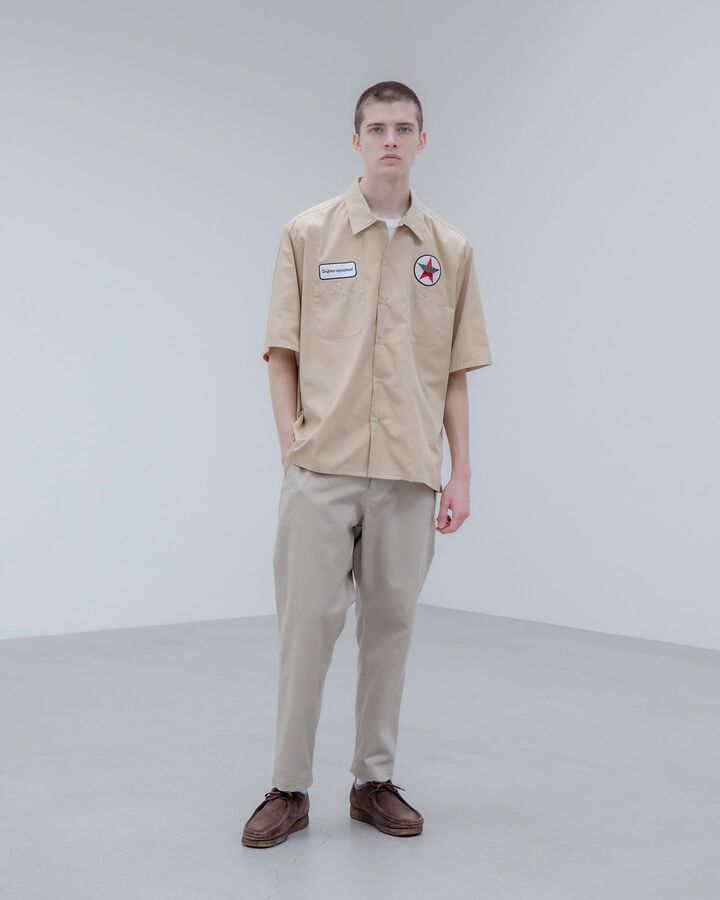 S/S WORK SHIRT,BEIGE, medium image number 5