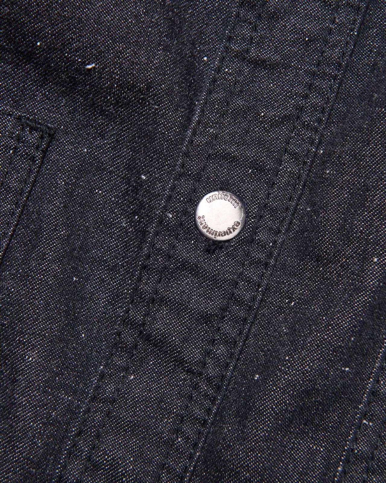 NEP DENIM DOUBLE POCKET SHIRT,BLACK, large image number 3