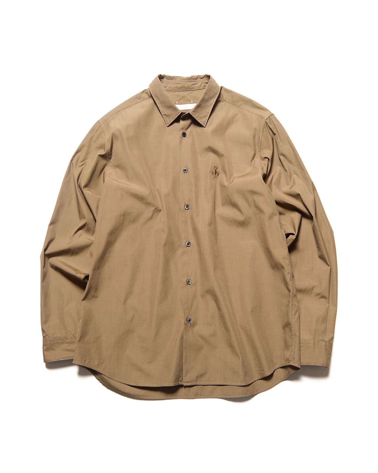 CHAMBRAY REGULAR-FIT SHIRT,BROWN, large image number 0