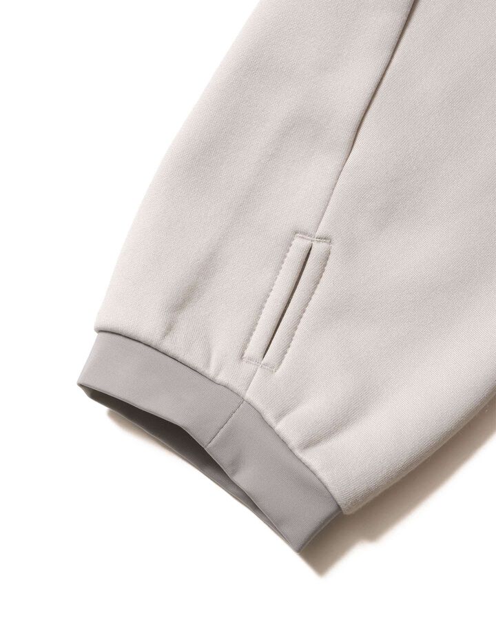 STRETCH FLEECE GAITER HOODIE,LIGHT GRAY, medium image number 5