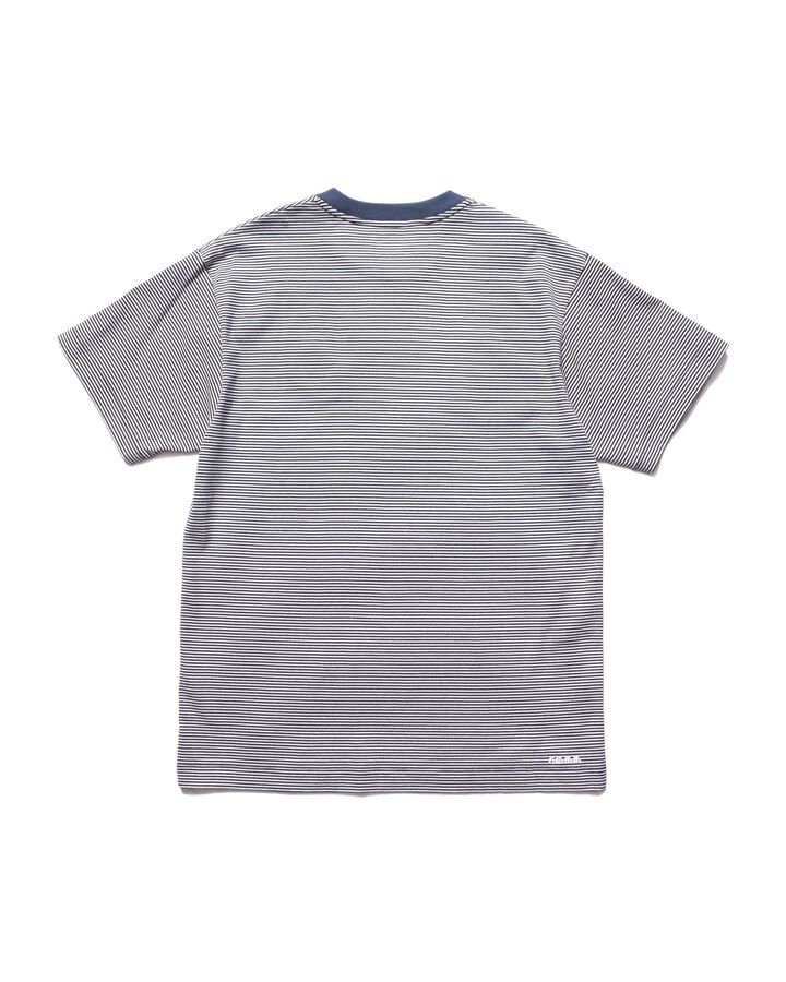 BORDER TEE,NAVY, medium image number 1