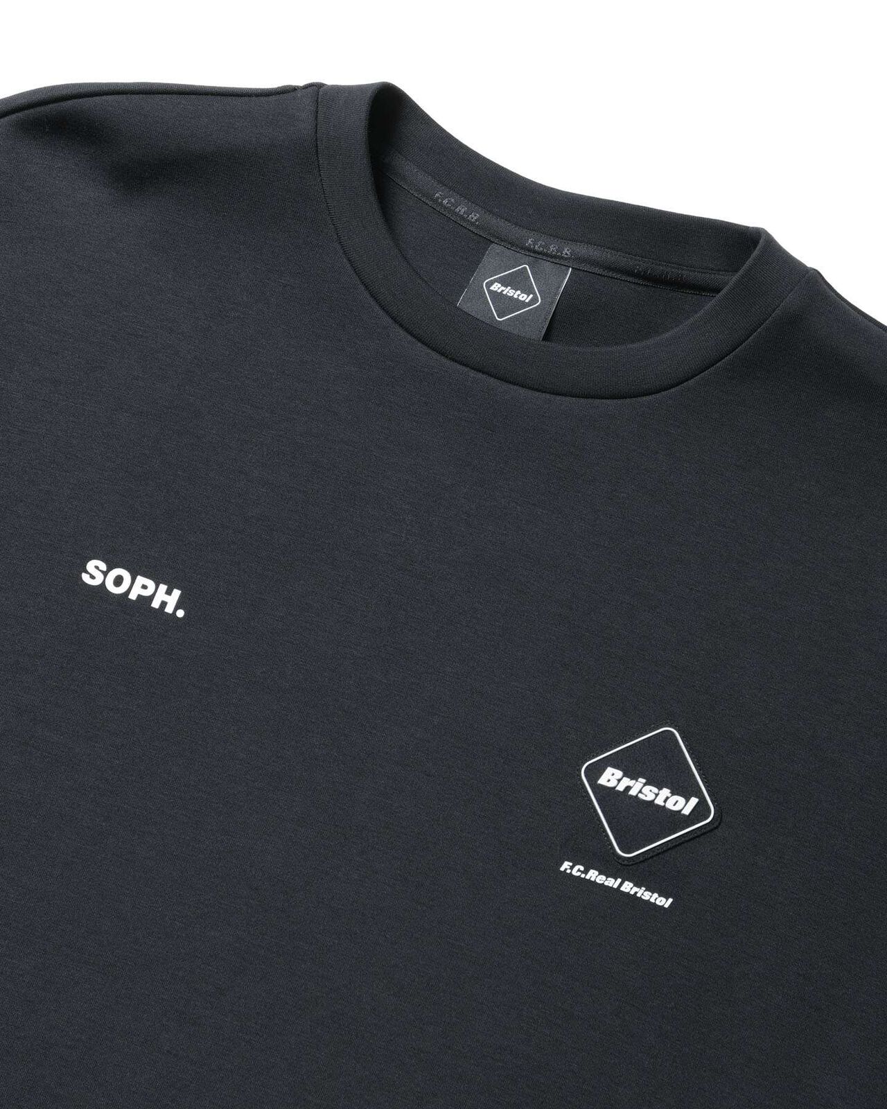 TECH SWEAT CREWNECK TOP,BLACK, large image number 2