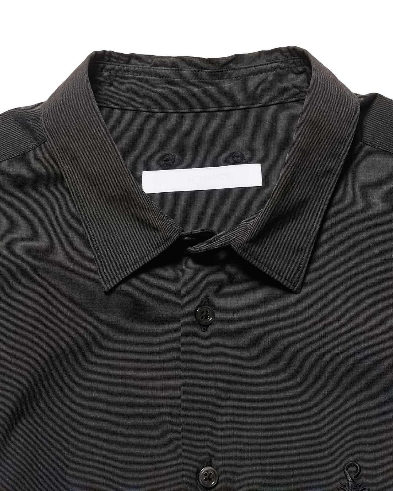 CHAMBRAY REGULAR-FIT SHIRT,BLACK, large image number 2
