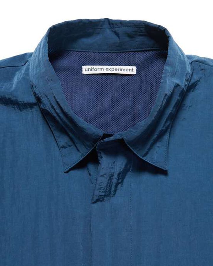 CRYSTAL NYLON VENTILATION SHIRT,NAVY, medium image number 3