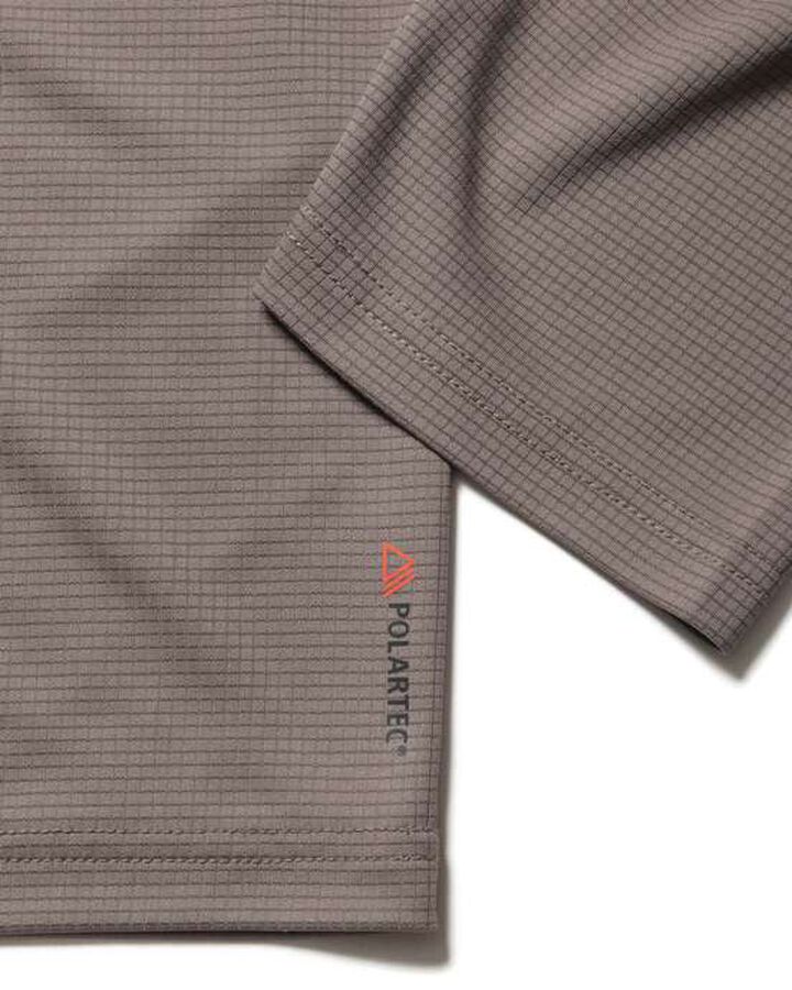 POLARTEC POWER DRY L/S TRAINING TOP,LIGHT BROWN, medium image number 4