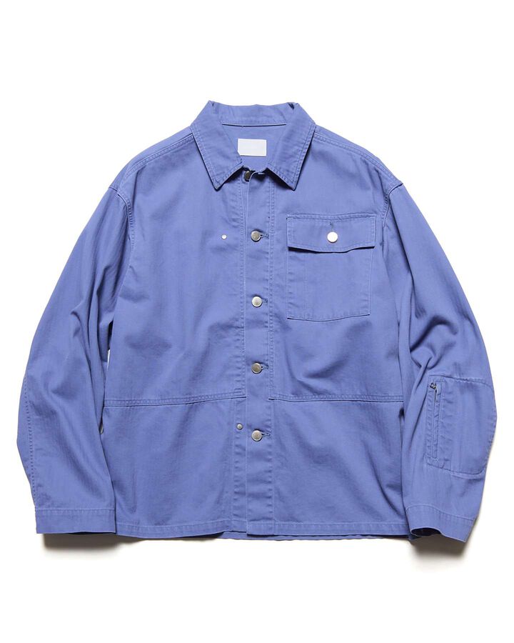 DAMAGED MILITARY BLOUSON,BLUE, medium