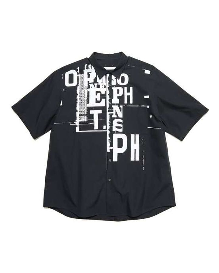 SIMON TAYLOR: BROKEN BEAUTY S/S SHIRT,BLACK, medium