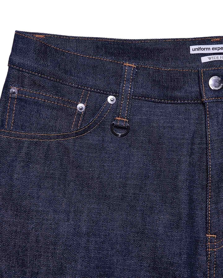 RIGID DENIM WIDE-FIT JEANS,INDIGO, medium image number 2