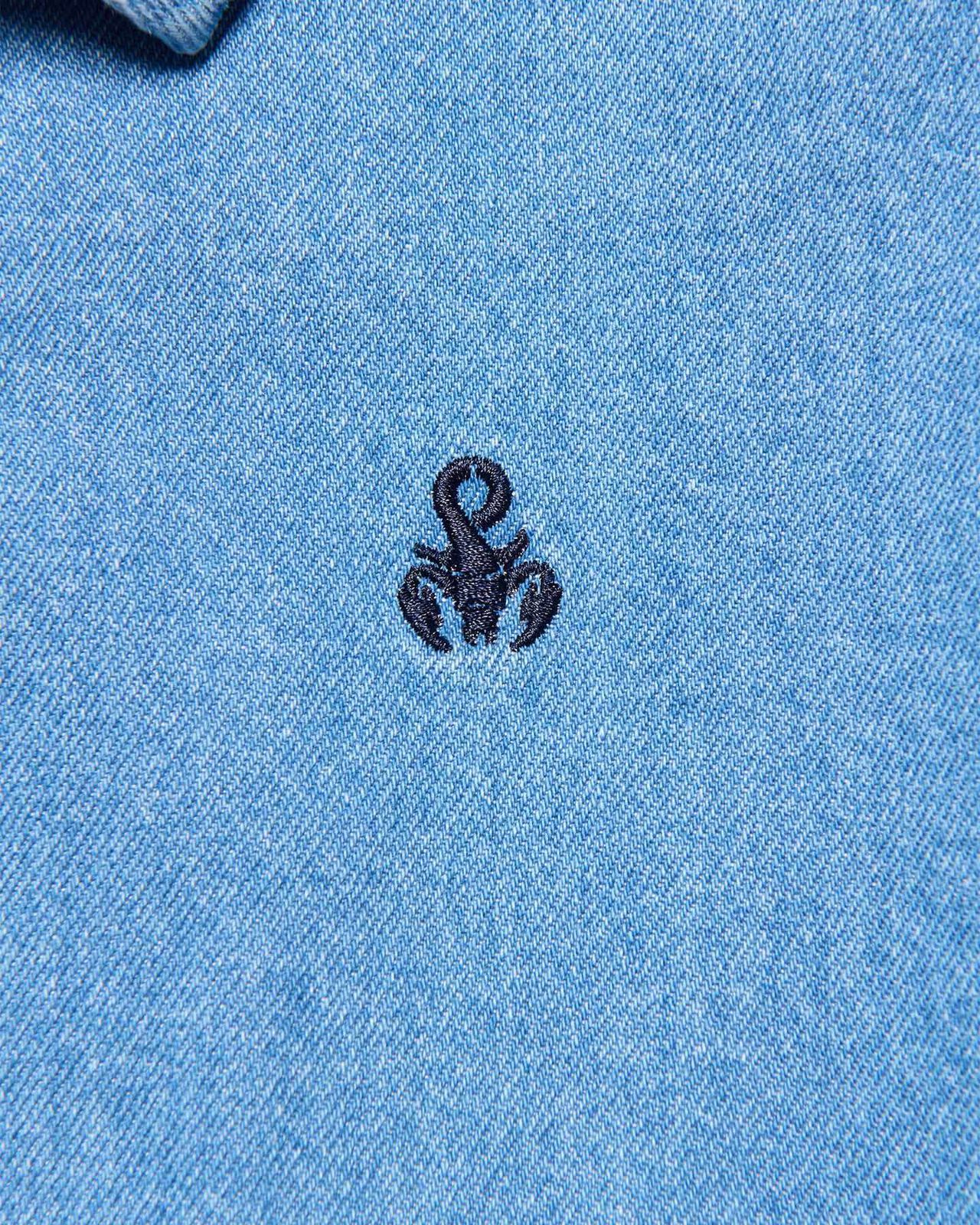 DICKIES OVERSIZED COACH JACKET,LIGHT INDIGO, large image number 3