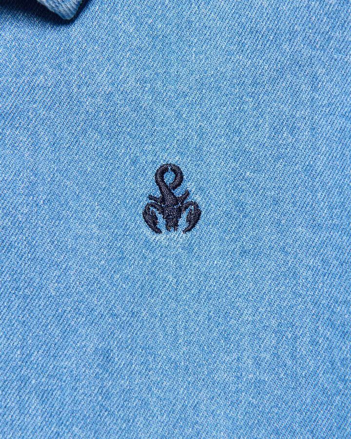 DICKIES OVERSIZED COACH JACKET,LIGHT INDIGO, medium image number 3