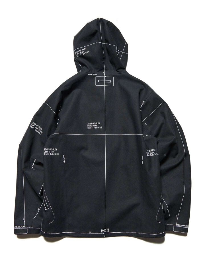 MAP-OUT 3LAYER MOUNTAIN PARKA,BLACK, medium image number 1