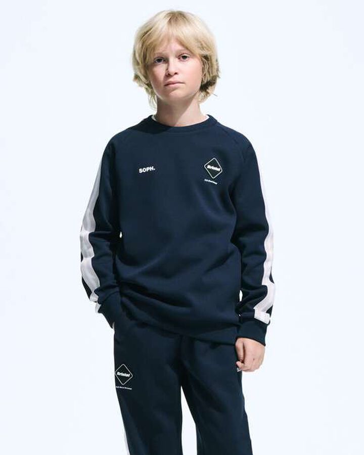 TRAINING TRACK CREWNECK TOP,BLACK, medium image number 2