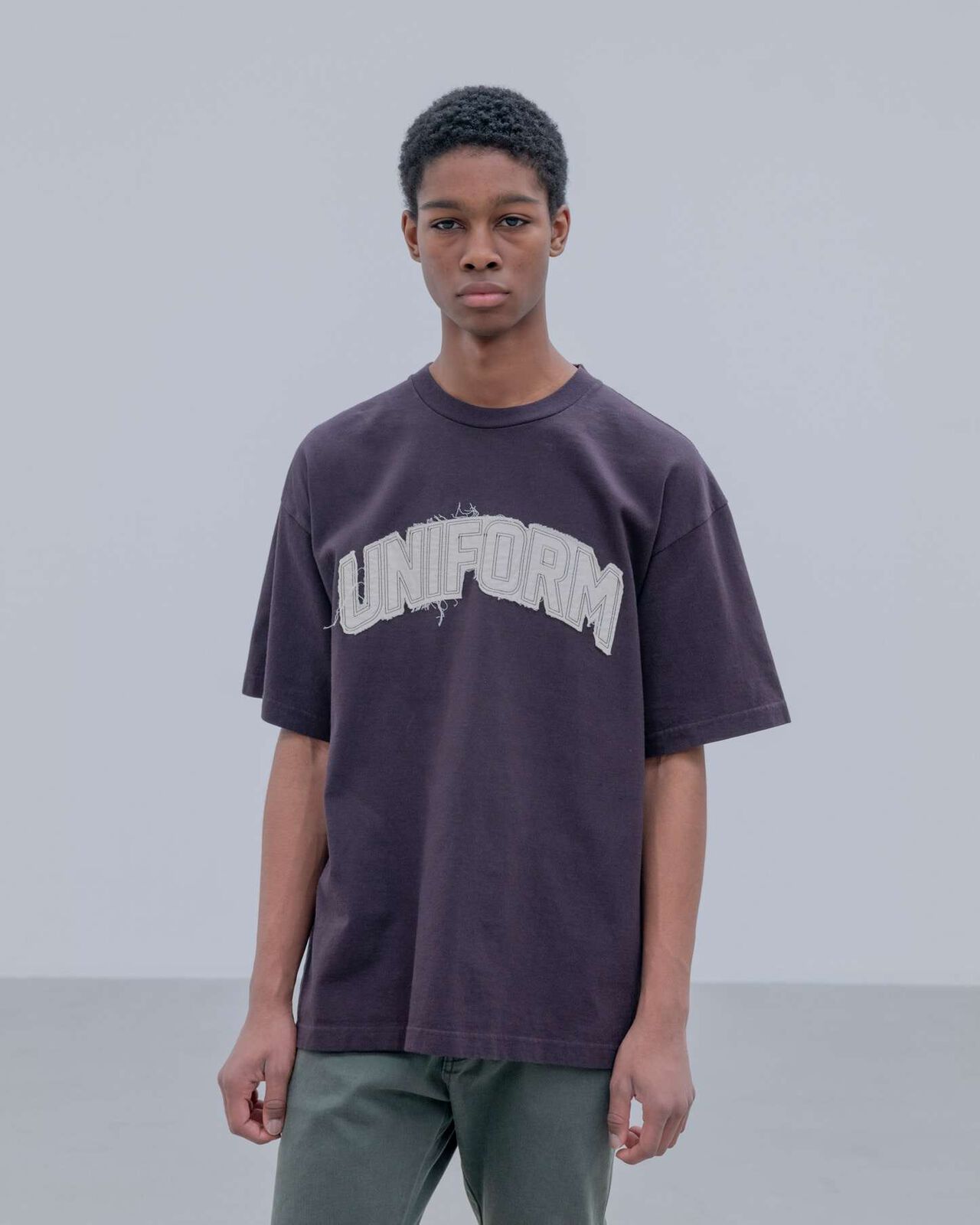 CUT-OUT LOGO TEE,BLACK, large image number 3