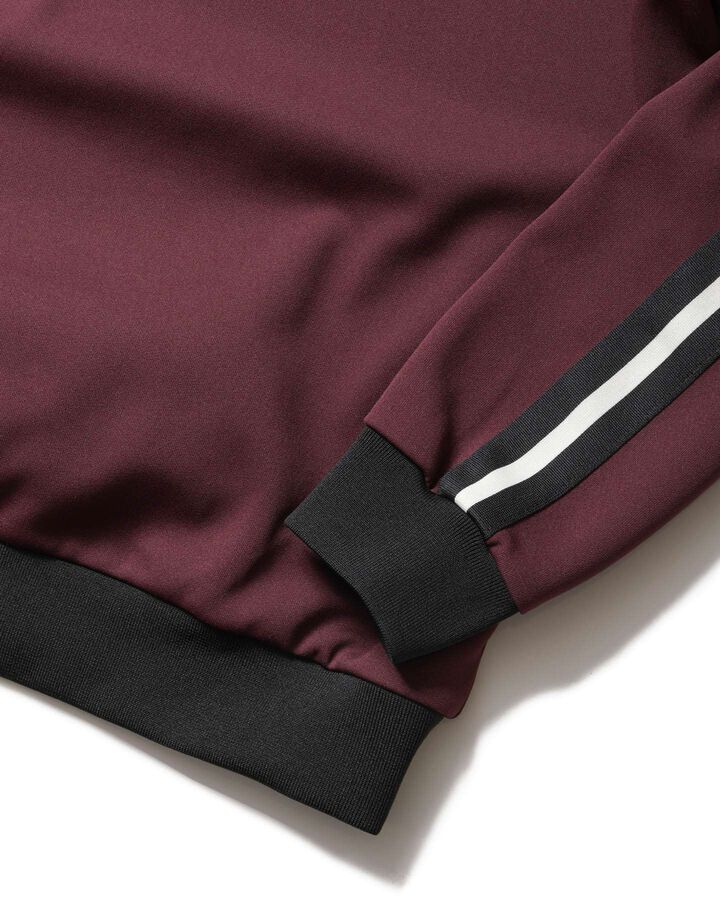 TRAINING TRACK CREWNECK TOP,BURGUNDY, medium image number 4