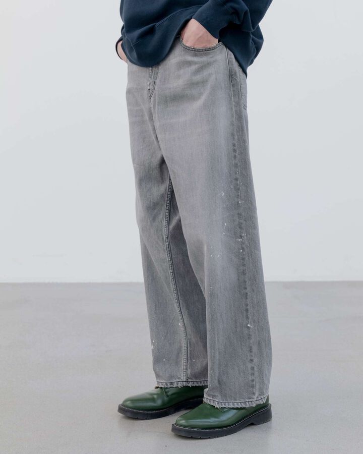 DAMAGED BOLD-FIT JEANS,INDIGO, medium image number 6