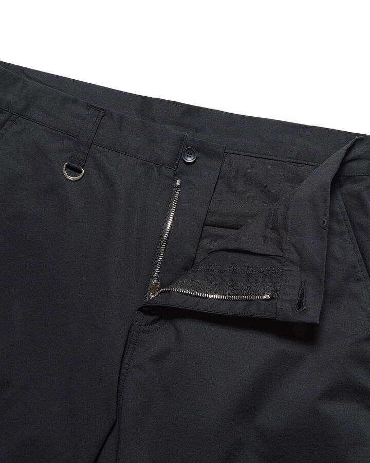 STRETCH TWILL WIDE CROPPED PANTS,BLACK, medium image number 2