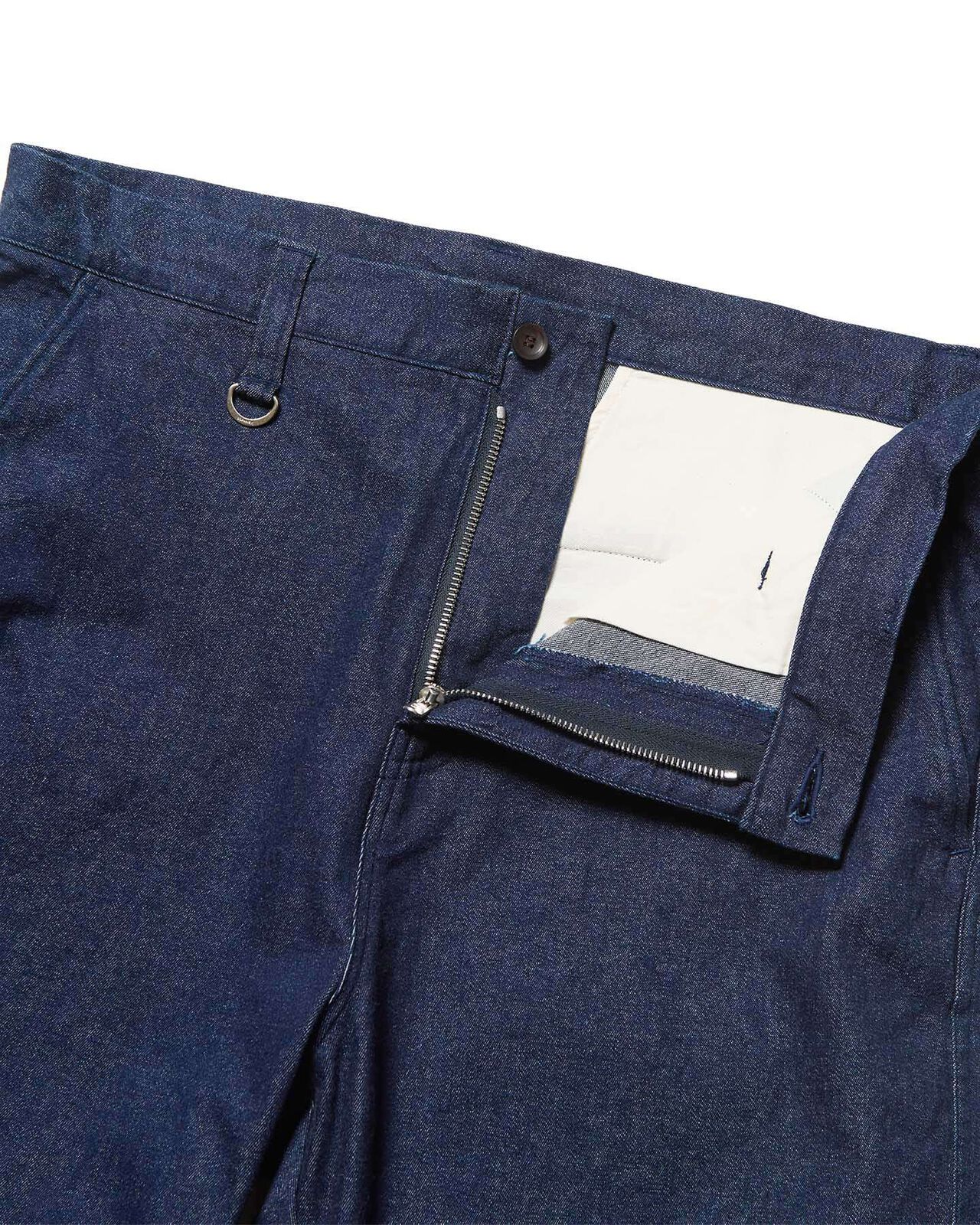 STRETCH TWILL WIDE CROPPED PANTS,INDIGO, large image number 2
