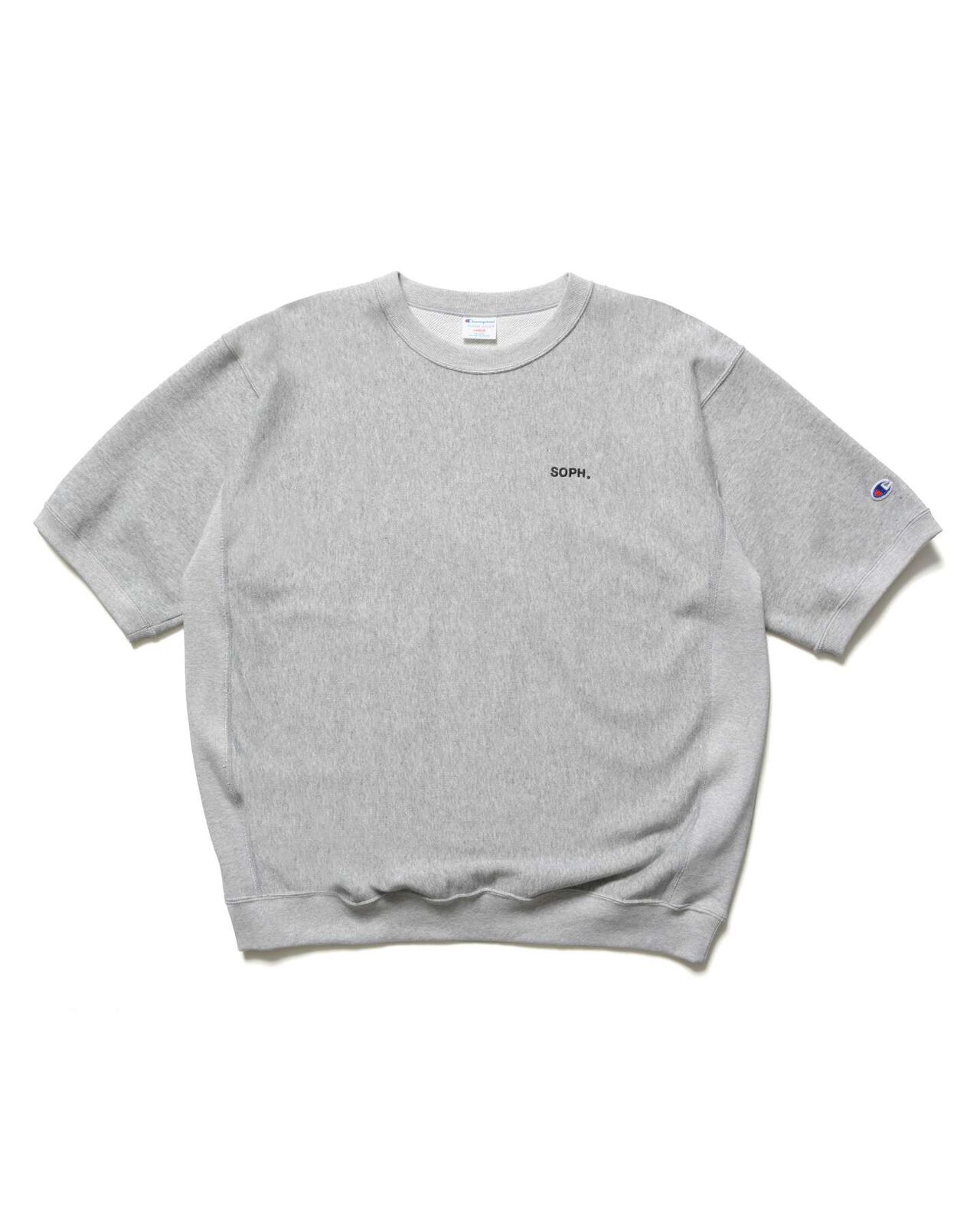 Champion REVERSE WEAVE BASIC S/S CREWNECK SWEAT,GRAY, large image number 0