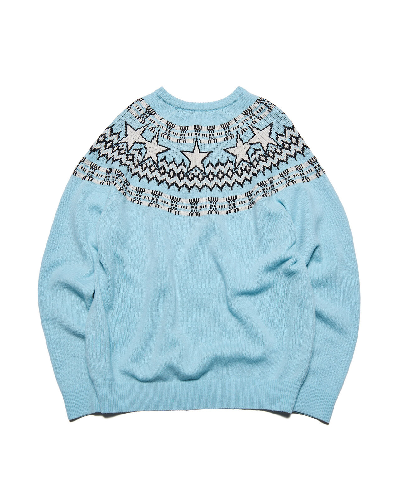 STAR NORDIC SWEATER,LIGHT BLUE, large image number 1