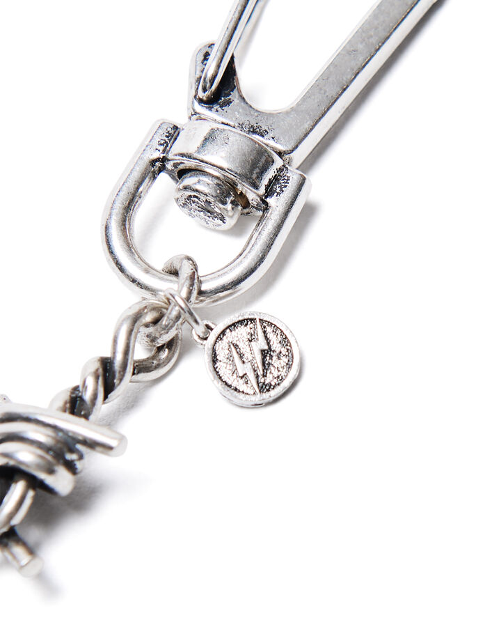 BARBED WIRE WALLET CHAIN,SILVER, medium image number 3