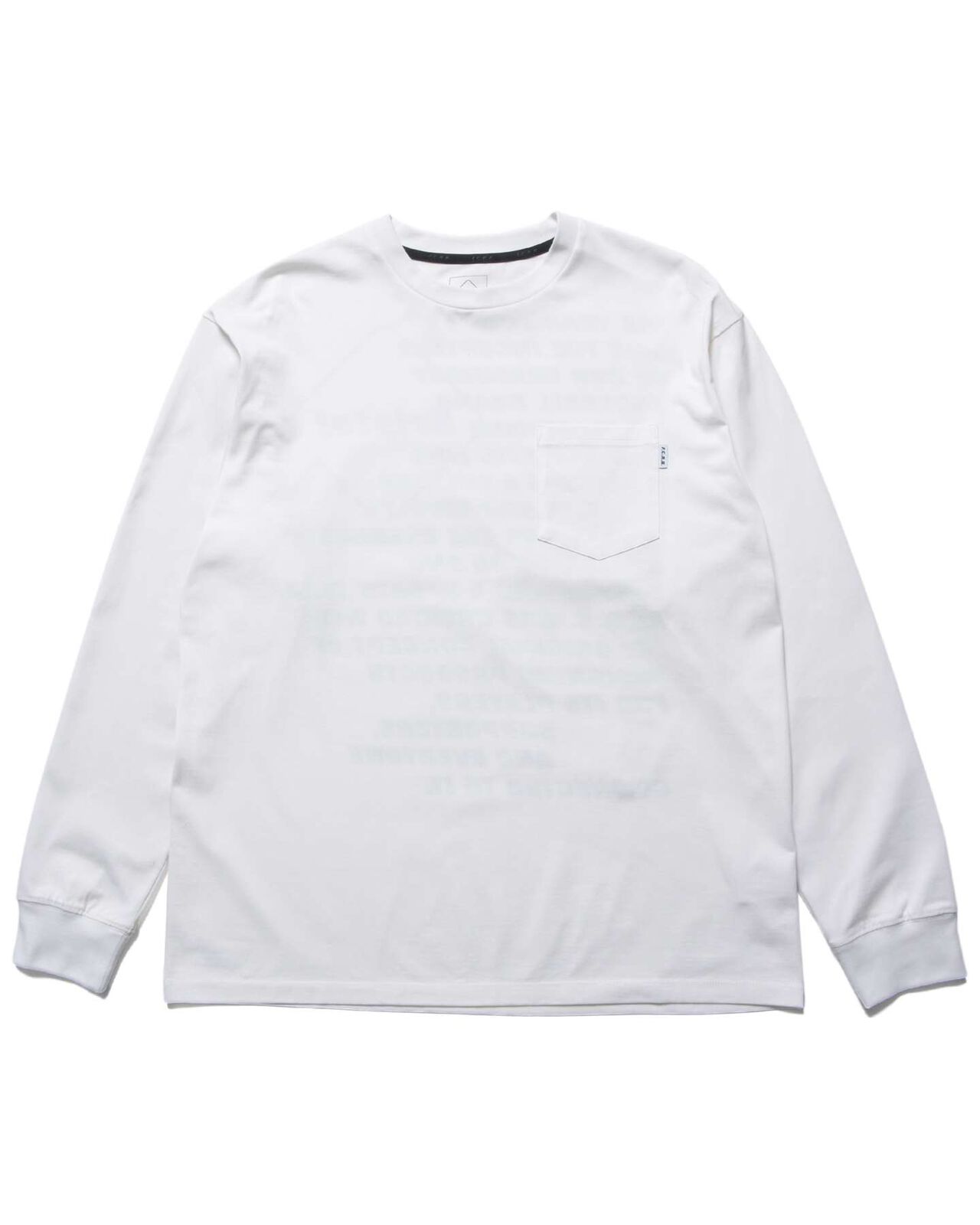 ORIGIN L/S POCKET TEE,WHITE, large image number 1