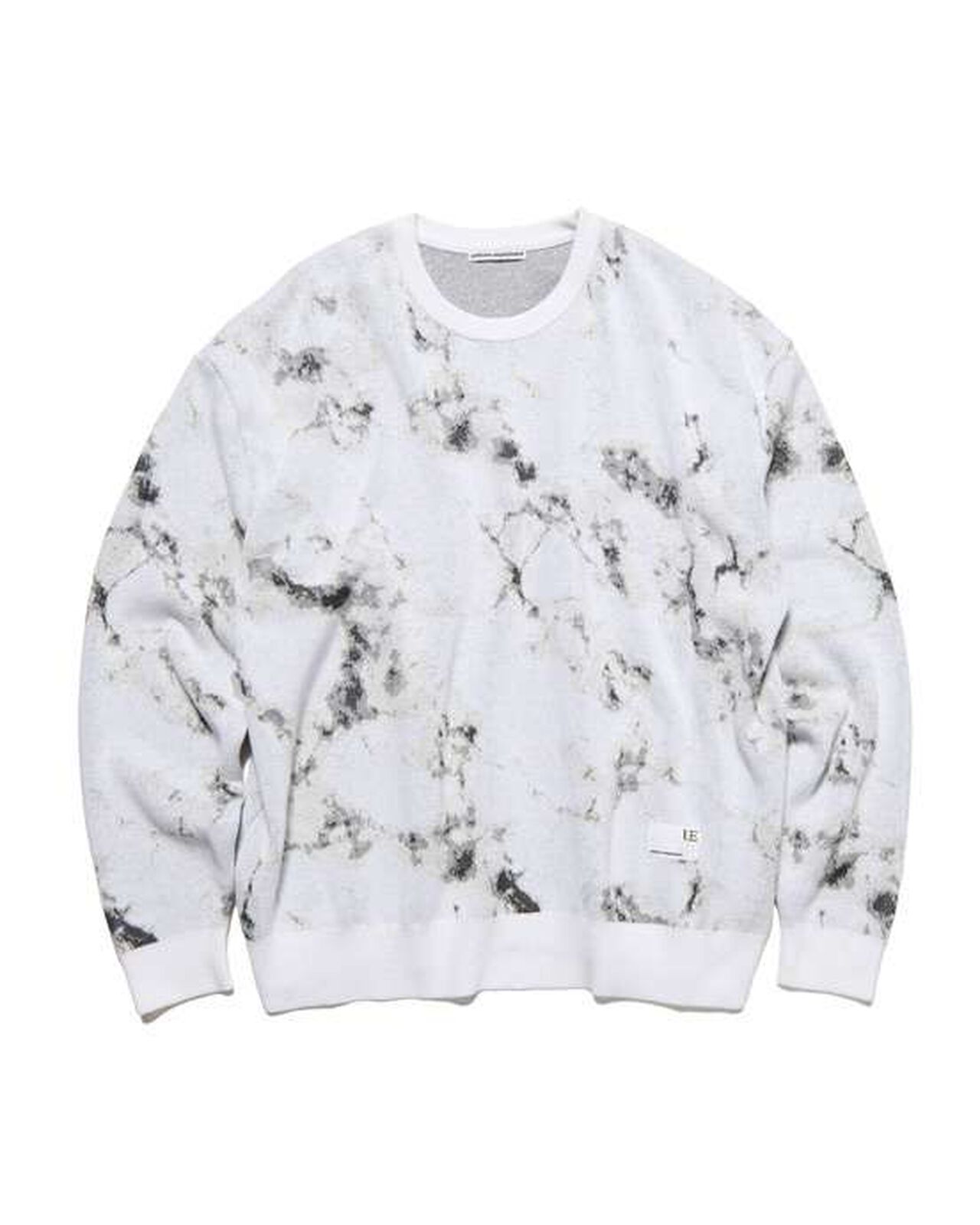 MARBLE JACQUARD KNIT,WHITE, large image number 0