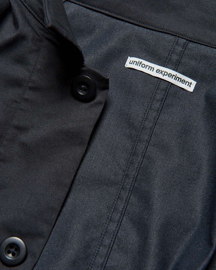 STRETCH TWILL FATIGUE SHIRT,BLACK, medium image number 5