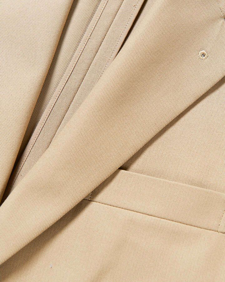 HIGH TWISTED WASHER COTTON SERGE 2BUTTON JACKET,BEIGE, medium image number 2