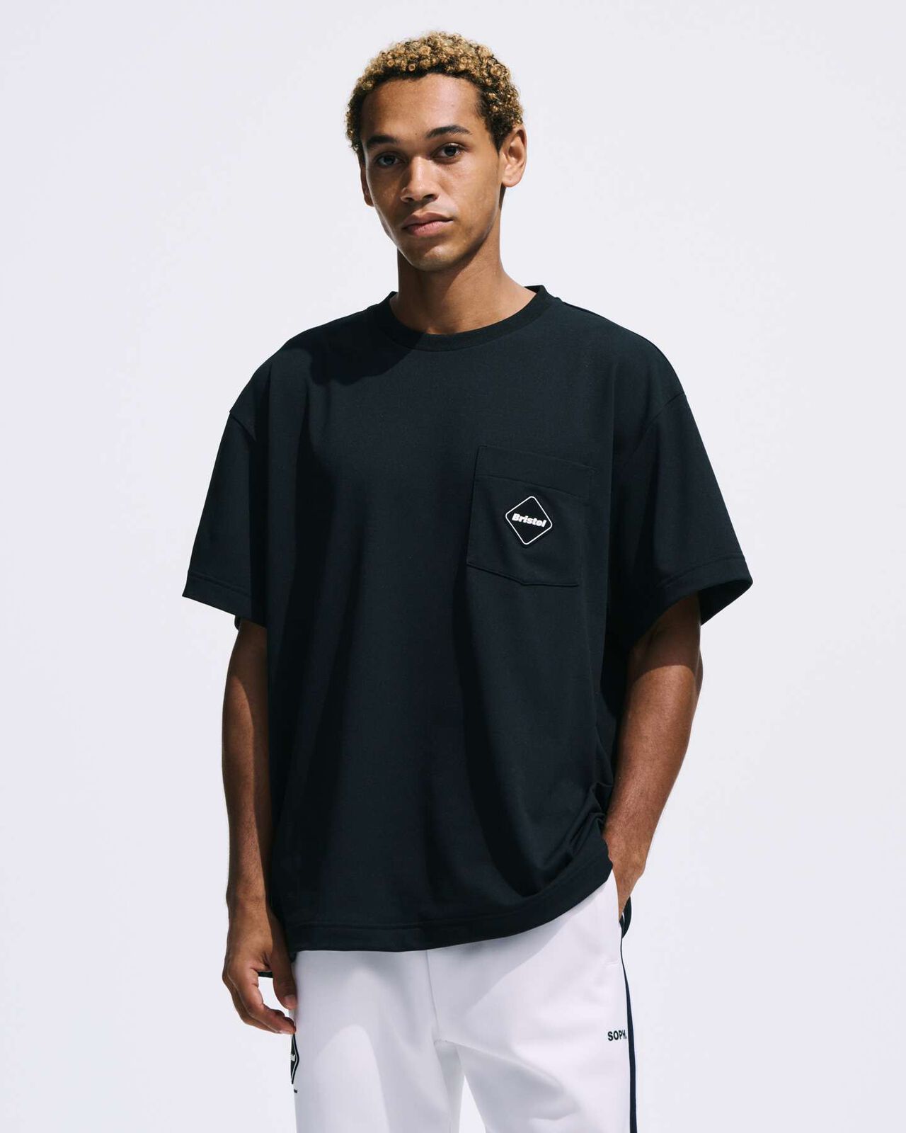 EMBLEM POCKET TEE,WHITE, large image number 3