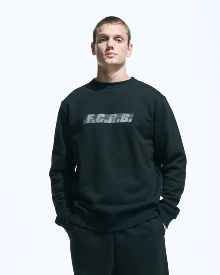 EFFECT LINE LOGO TEAM CREWNECK SWEAT,OFF WHITE, medium image number 4