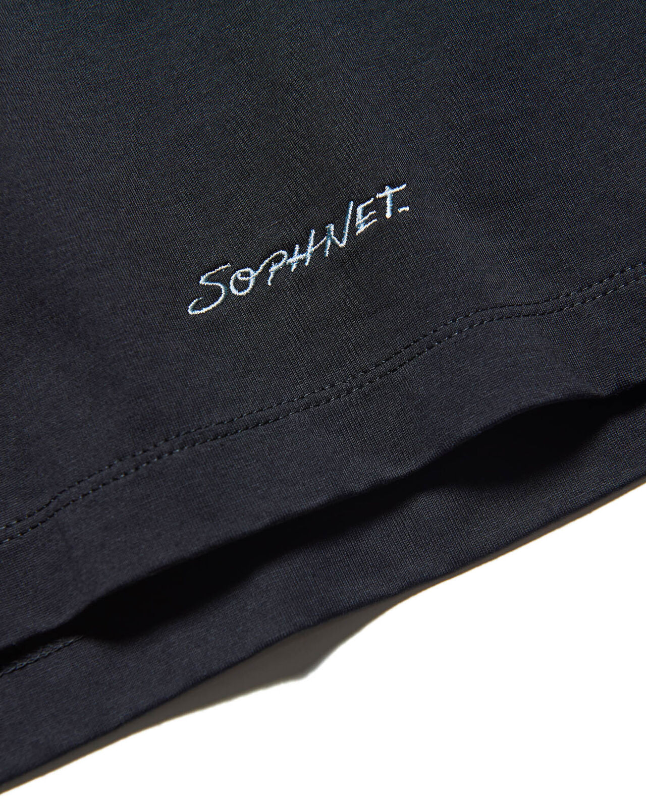 LUSTER COTTON DOUBLE RIB WIDE TEE,BLACK, large image number 3