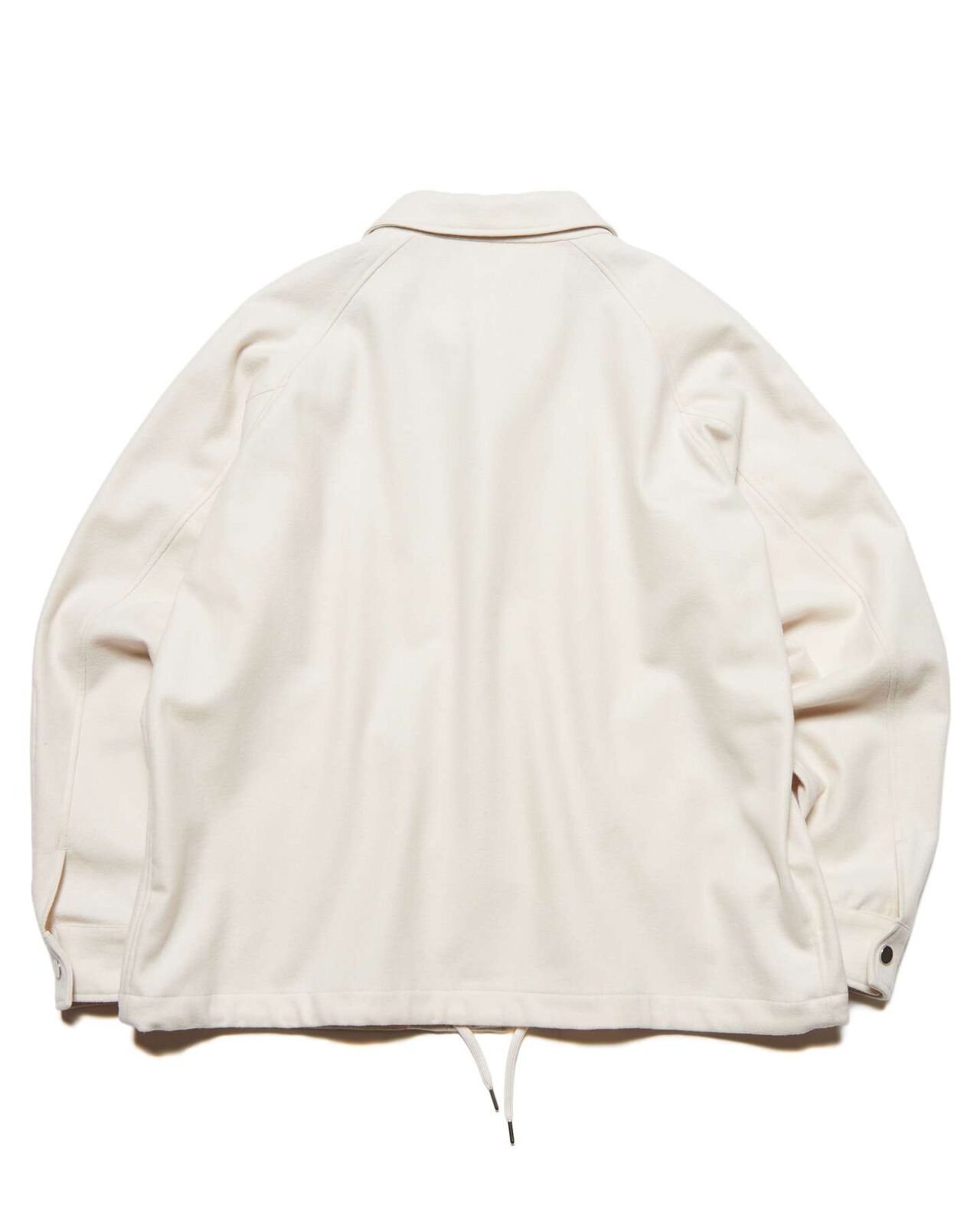 LIGHT MELTON WOOL COACH JACKET,OFF WHITE, large image number 1