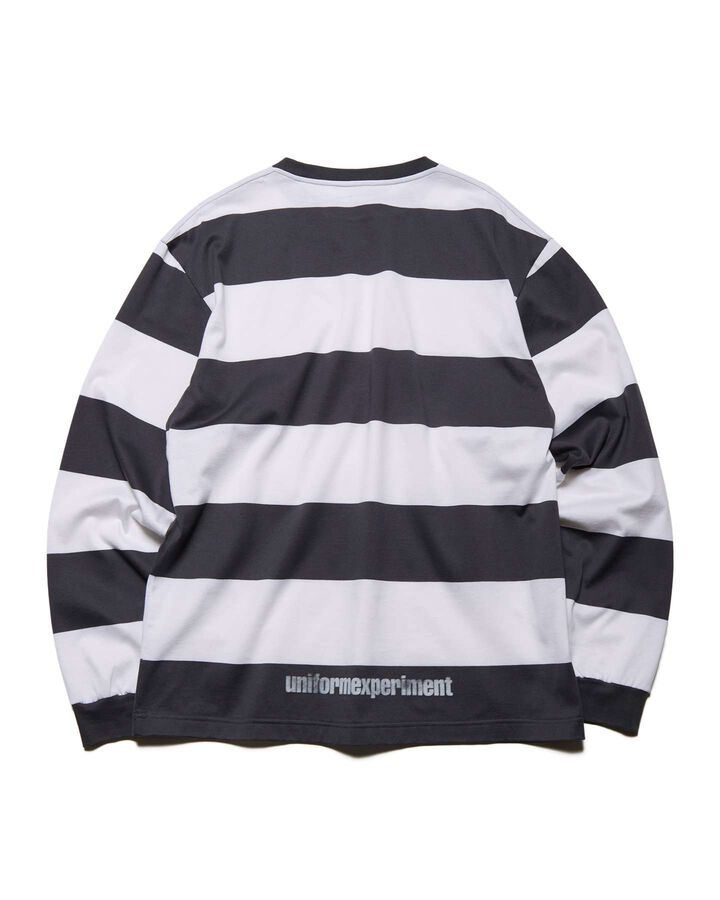 BORDER L/S TEE,WHITE, medium image number 1