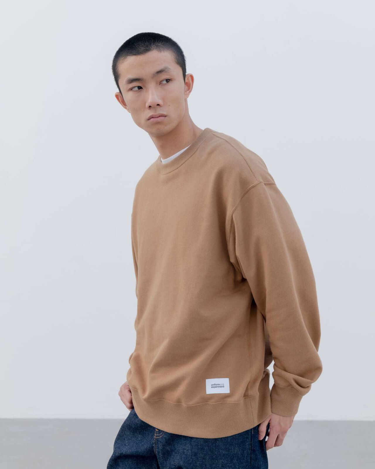LOOSE SWEATSHIRT,CAMEL, large image number 4