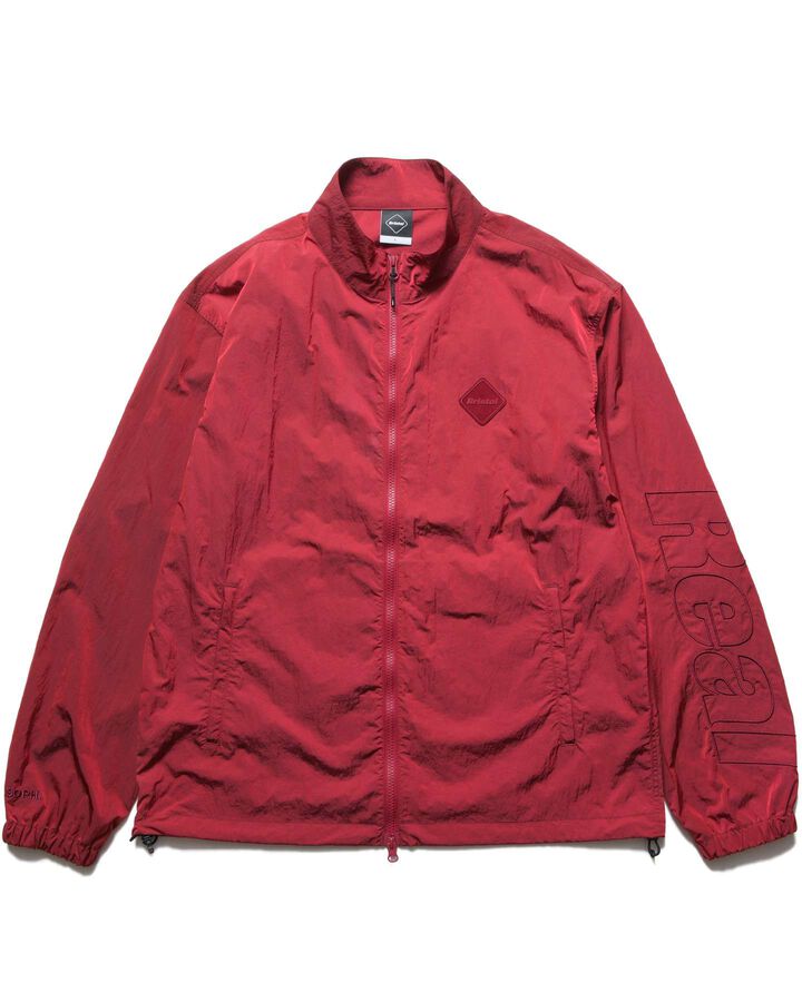 BIG LOGO NYLON STAND COLLAR BLOUSON,RED, medium