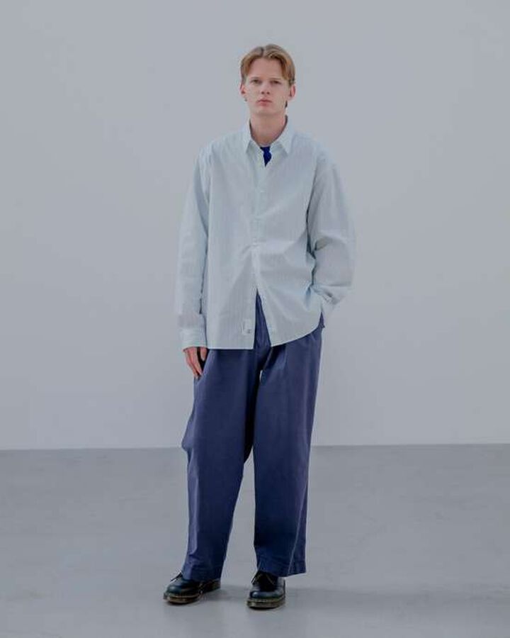 STRIPE SHIRT,GRAY, medium image number 4