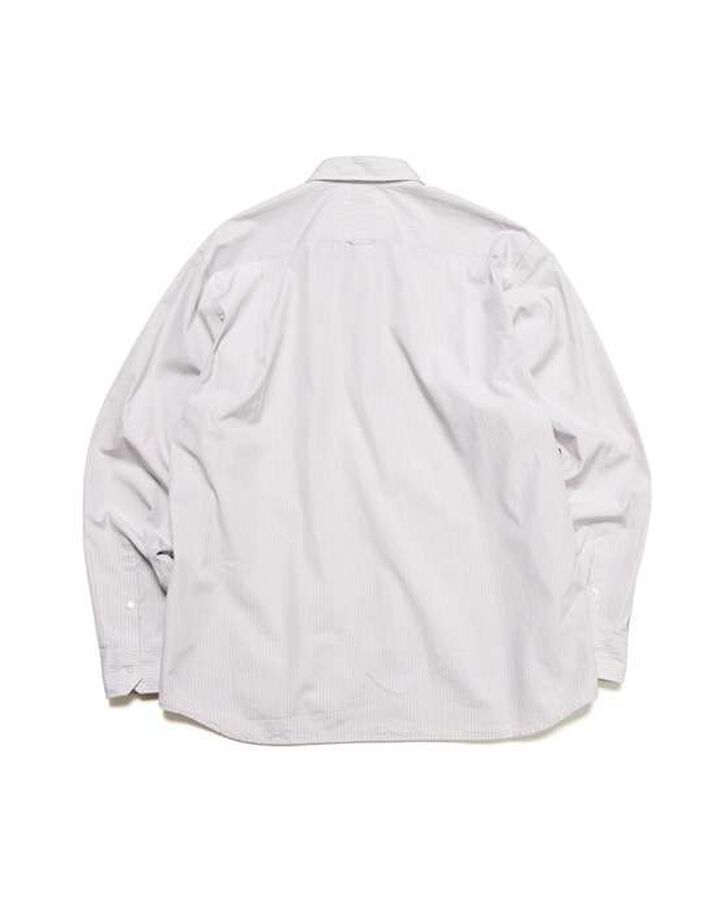STRIPE RELAX FIT SHIRT,GRAY STRIPE, medium image number 1