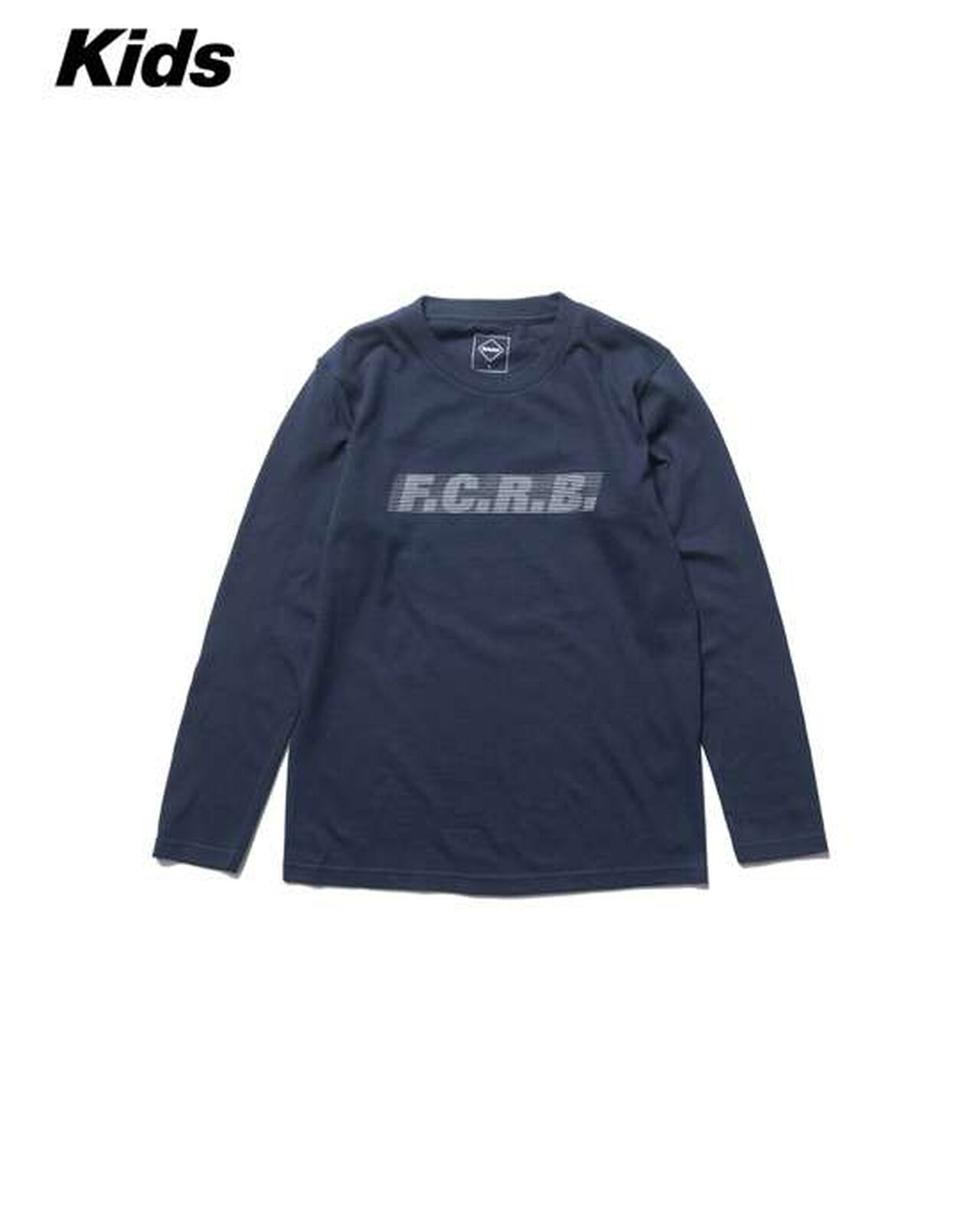 EFFECT LINE LOGO L/S TEE,NAVY, large image number 0