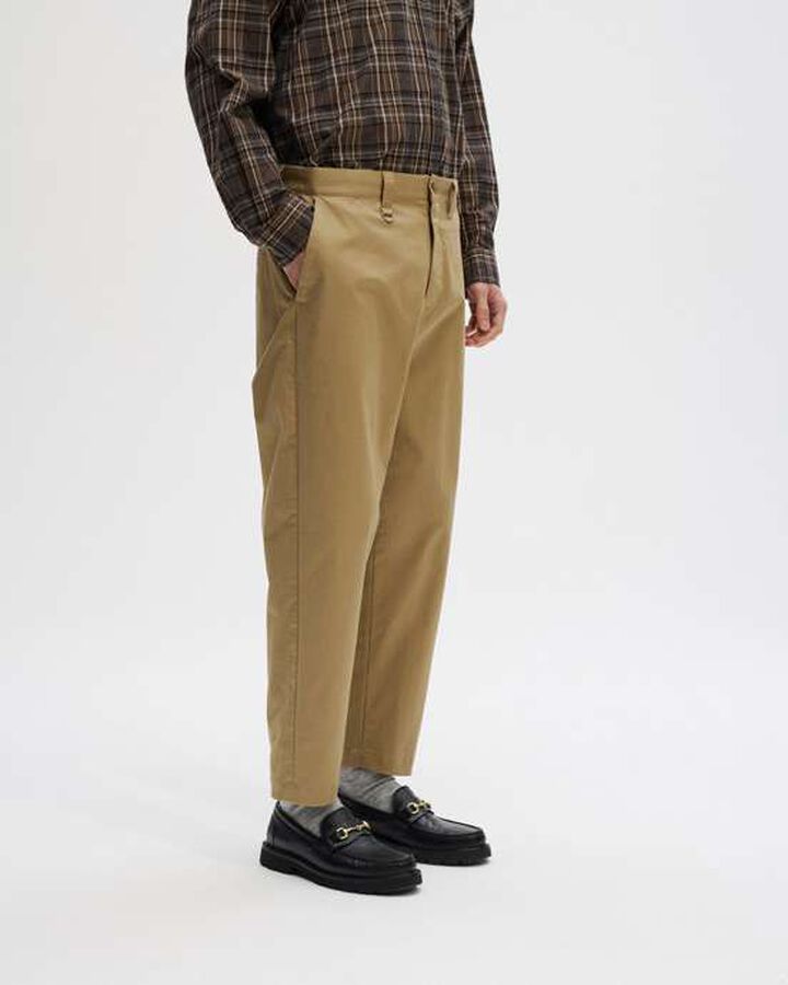 WIDE CROPPED PANTS,KHAKI, medium image number 3