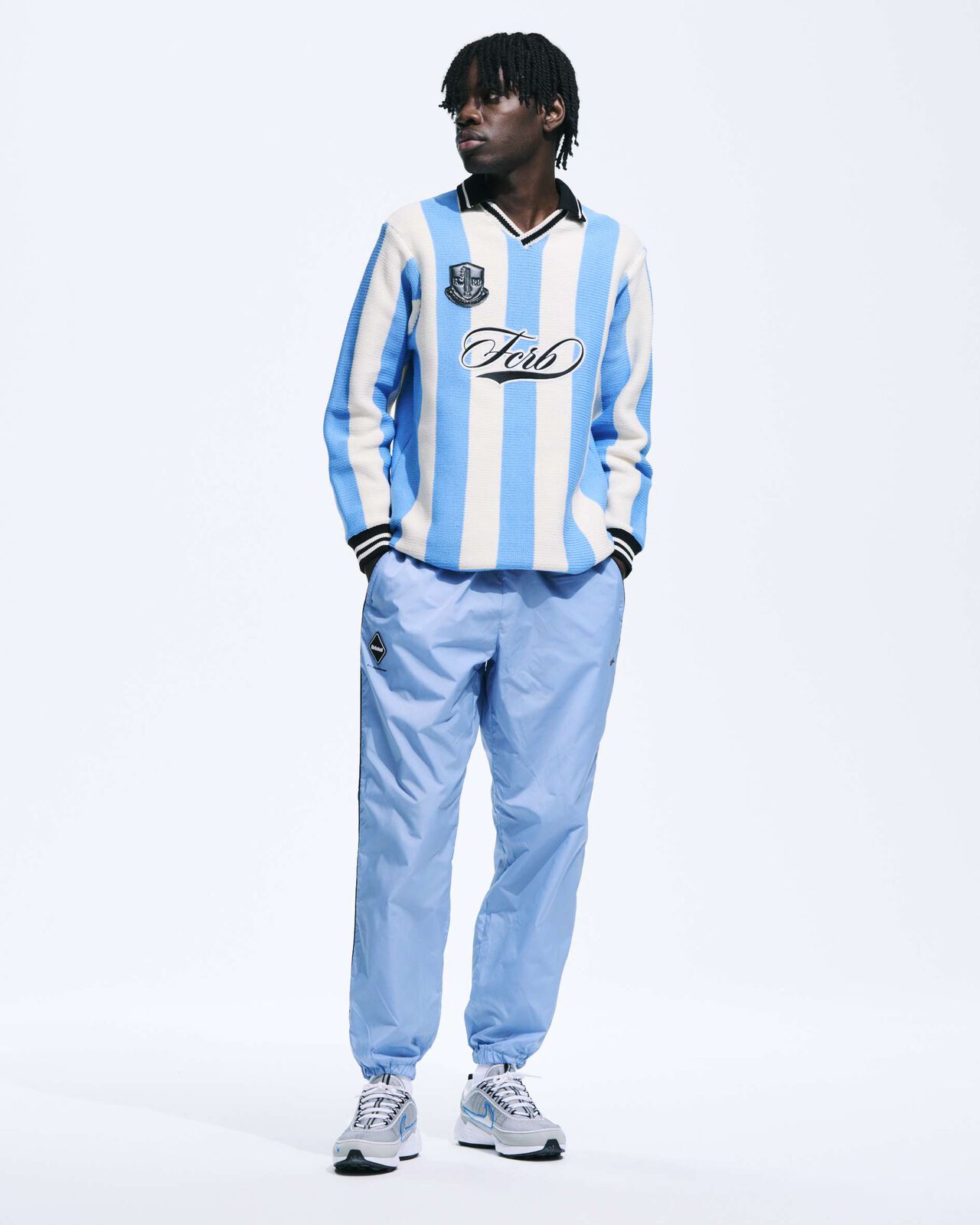 STRIPE KNIT SHIRT,LIGHT BLUE, large image number 4